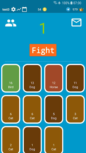 Android application Card Contest screenshort