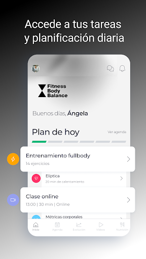 Android application FitnessBodyBalance screenshort
