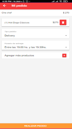 Android application Clapton Burger screenshort