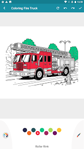 Раскраска Пожарная машина