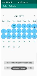 Paycheck Calendar