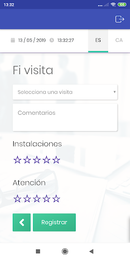 RegistraEntrada Screen 2