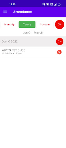 Momentum Classes Screenshot