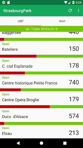 Android application StrasbourgPark screenshort