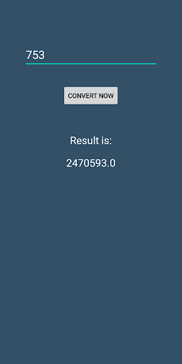 km to feet converter Screen 2