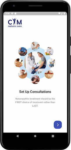 Android application CIM nature cure hospital screenshort