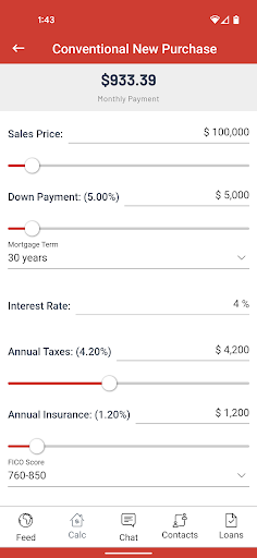 NCB Mortgage Application Screen 3
