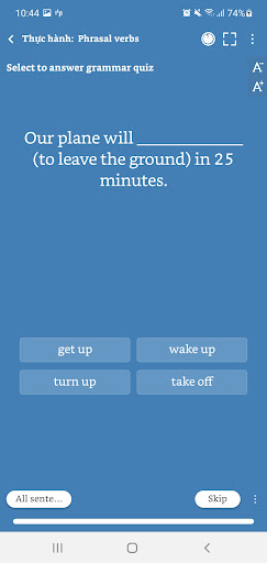 English Grammar Practice Screen 3