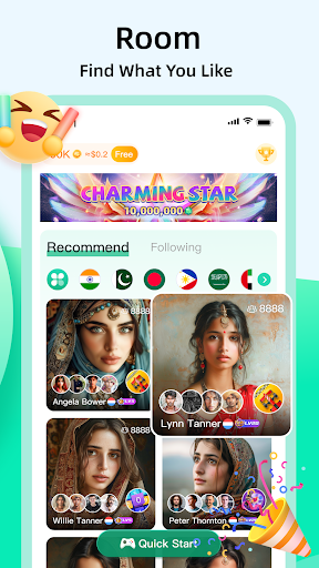 Android application Gemgala - Party & Chat & Games screenshort