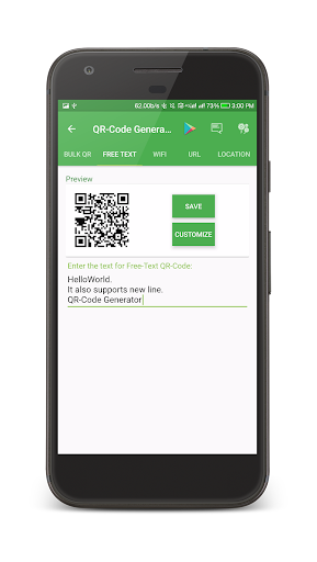 QR-Code Generator Screen 2