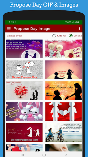 Android application Propose Day GIF screenshort