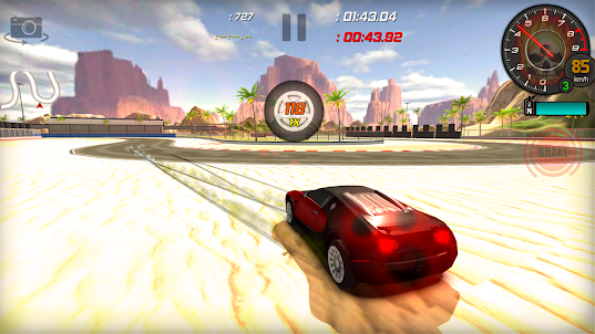 Echtes Drift-Car-Rennen 3D