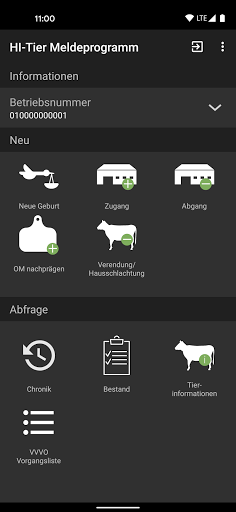 HI-Tier Meldeprogramm Screen 2