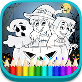 Coloring Book Halloween 2017 icon