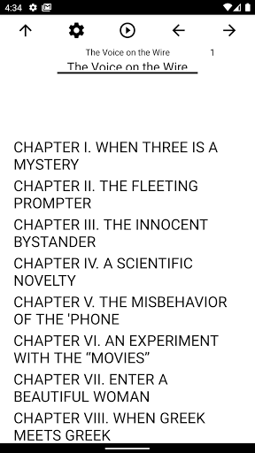 Android application Book, The Voice on the Wire screenshort