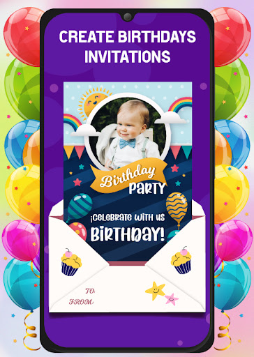 Kids birthday invitation card