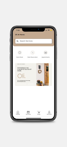 Android application Oli At Home screenshort