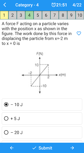 Physics Quiz Screen 2