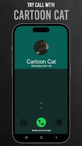 Cartoon Cat Horror Video Call