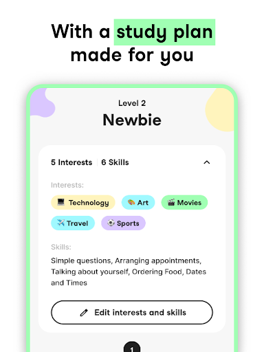Screenshot of Univerbal AI Language Learning