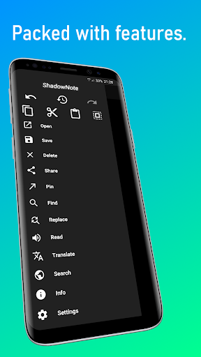 Android application ShadowNote -Take notes quickly screenshort