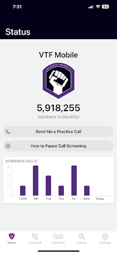 VTF Mobile Screen 2