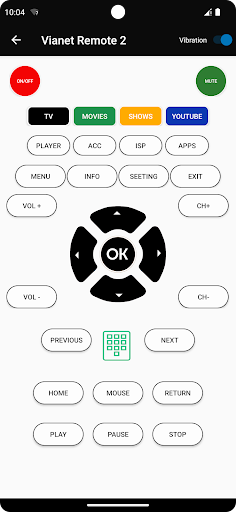 Android application Remote for Vianet Tv screenshort