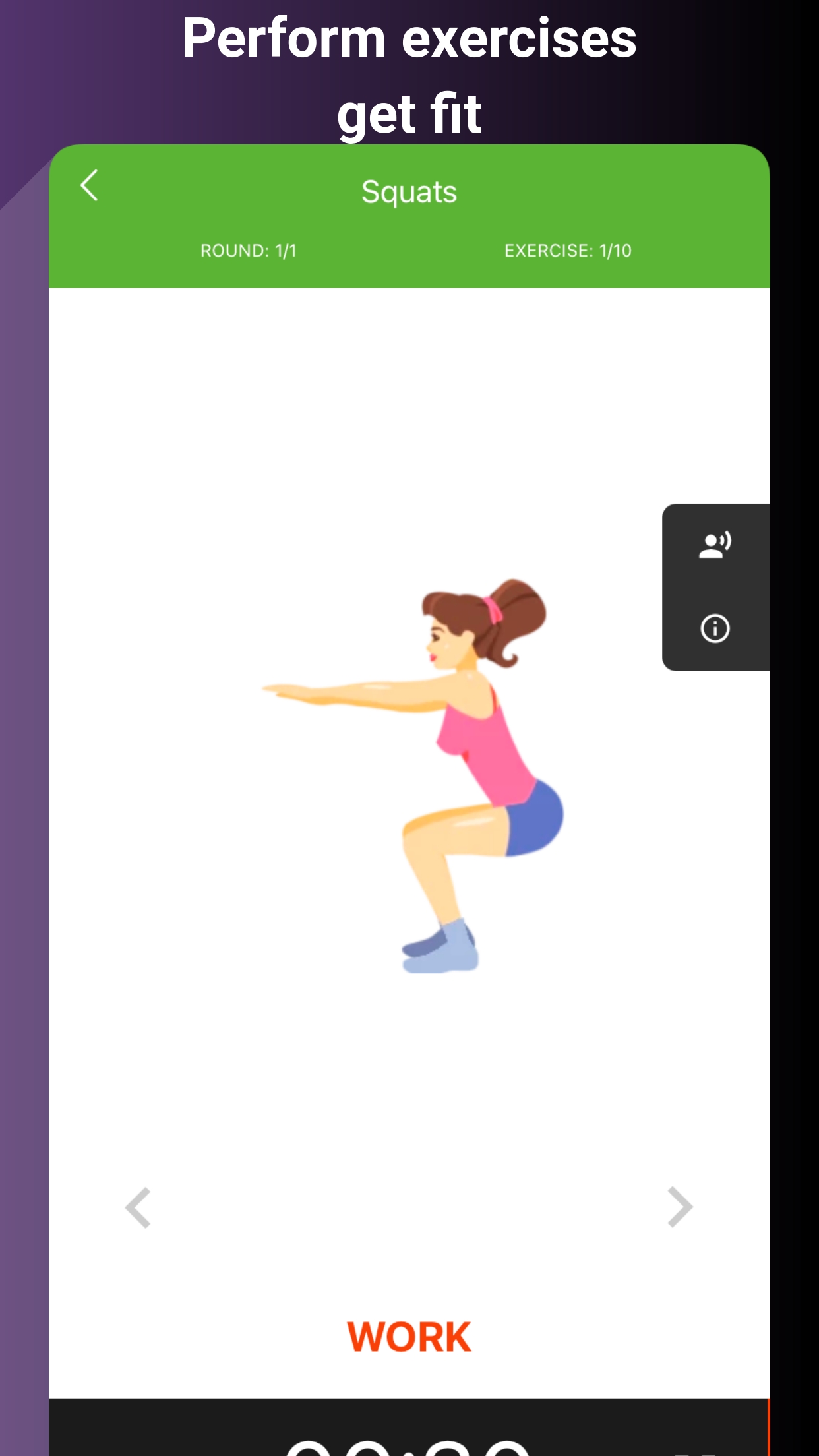 Android application Buttocks legs and hips workout screenshort