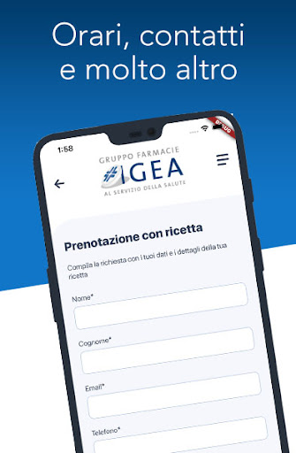 Android application Gruppo Farmacie Igea screenshort