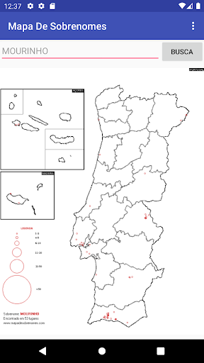 Mapa De Sobrenomes Screen 2