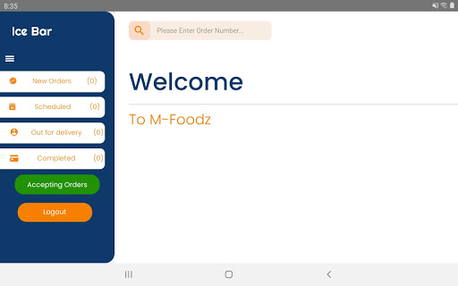 M Foodz (Merchant app) Screen 2