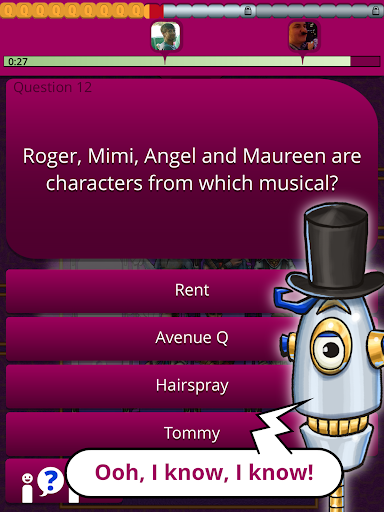 QuizTix: Musicals Quiz Screen 2