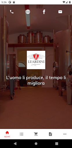 Android application Leardini Liquori Shop screenshort