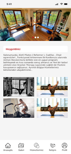 Android application Fulya Pilates Studio screenshort