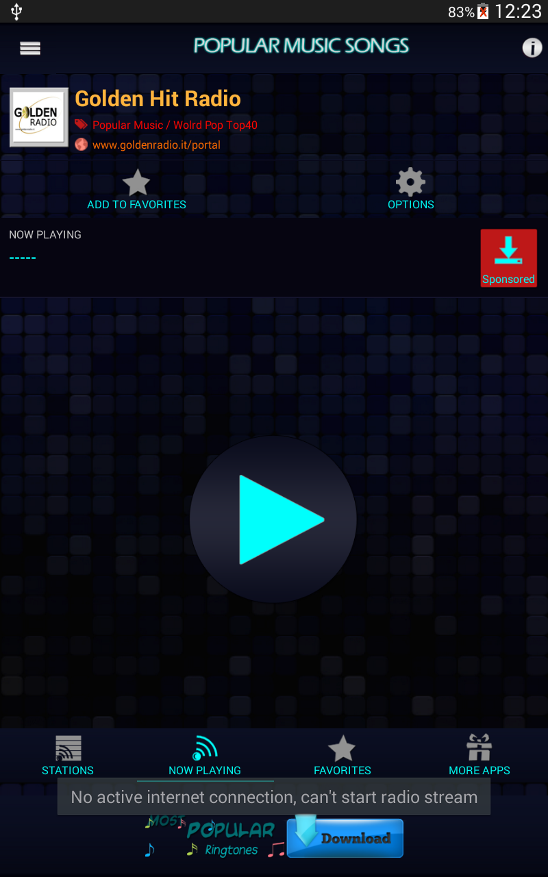 Android application Popular Music Songs screenshort