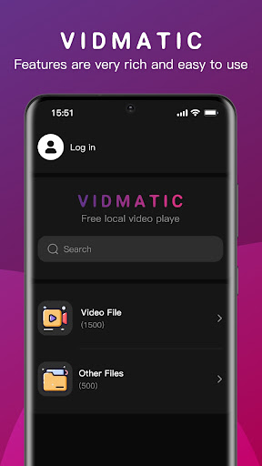 Android application VidMatic screenshort