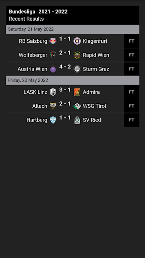 Austrian bundesliga Screen 3
