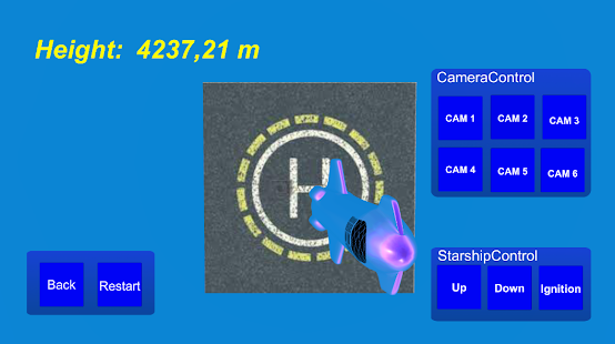 Starship 3D Landing Simulation 7.0 APK screenshots 2