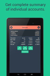 Home budget lite with sync