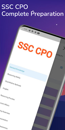 Android application SSC CPO 2023 Question Bank screenshort