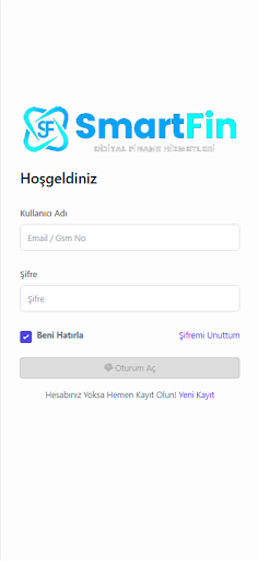 Android application SmartFin screenshort