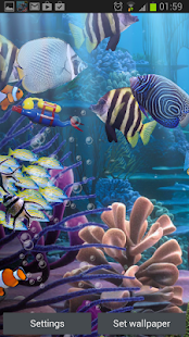 Die echten aquarium - LWP Screenshot