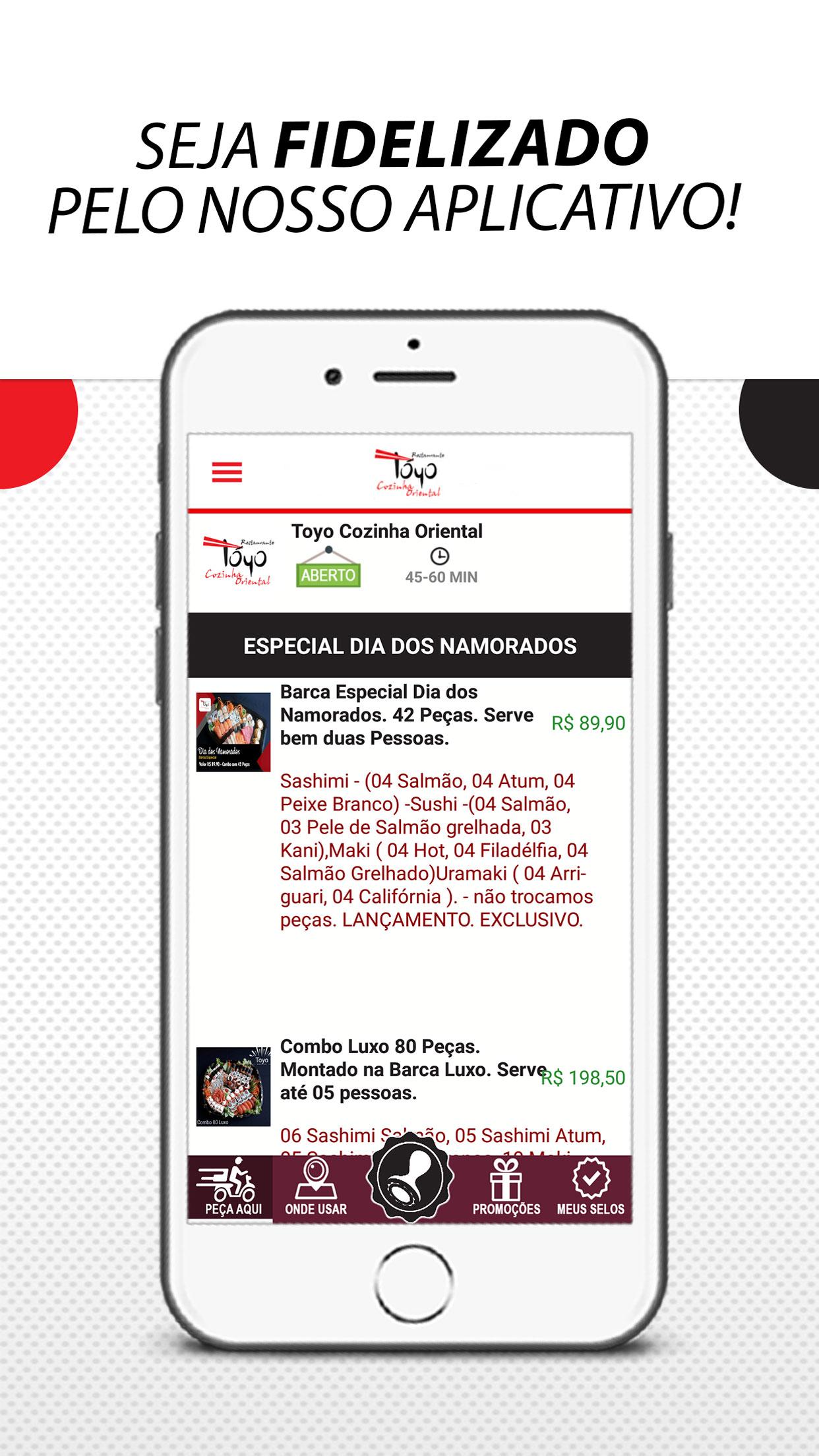 Android application Toyo Cozinha Oriental screenshort