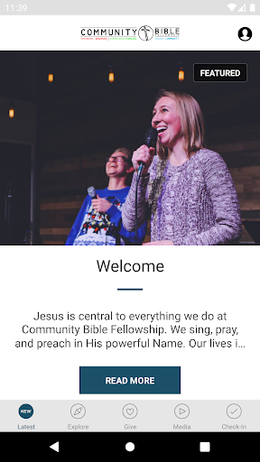 Android application Community Bible Fellowship screenshort