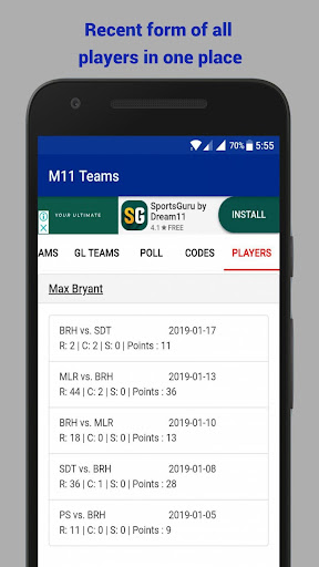 M11 - Fantasy Tips for Dream11, MyTeam11  MyFab11