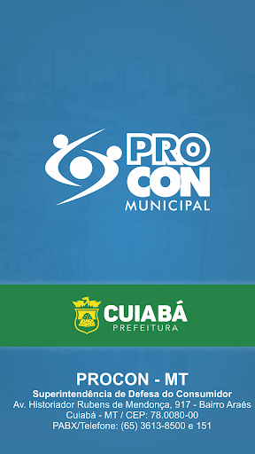 Android application PROCON MUNICIPAL DE CUIABÁ screenshort