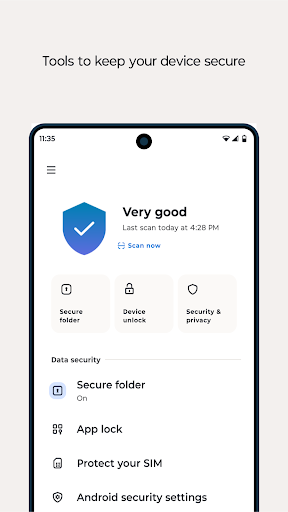 Screenshot of Moto Secure