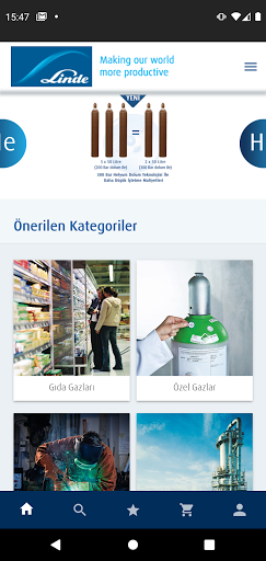 Android application Linde Gaz Market screenshort