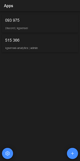 Android application kgsensei authenticator screenshort