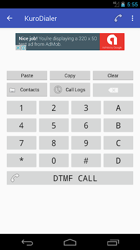 Android application KuroDialer screenshort